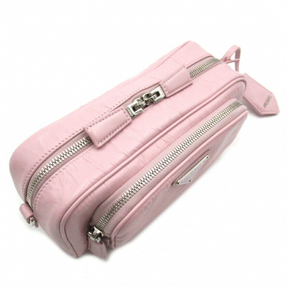 Prada Nappa Leather Multipocket Shoulder Bag Pink… - image 4